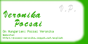 veronika pocsai business card